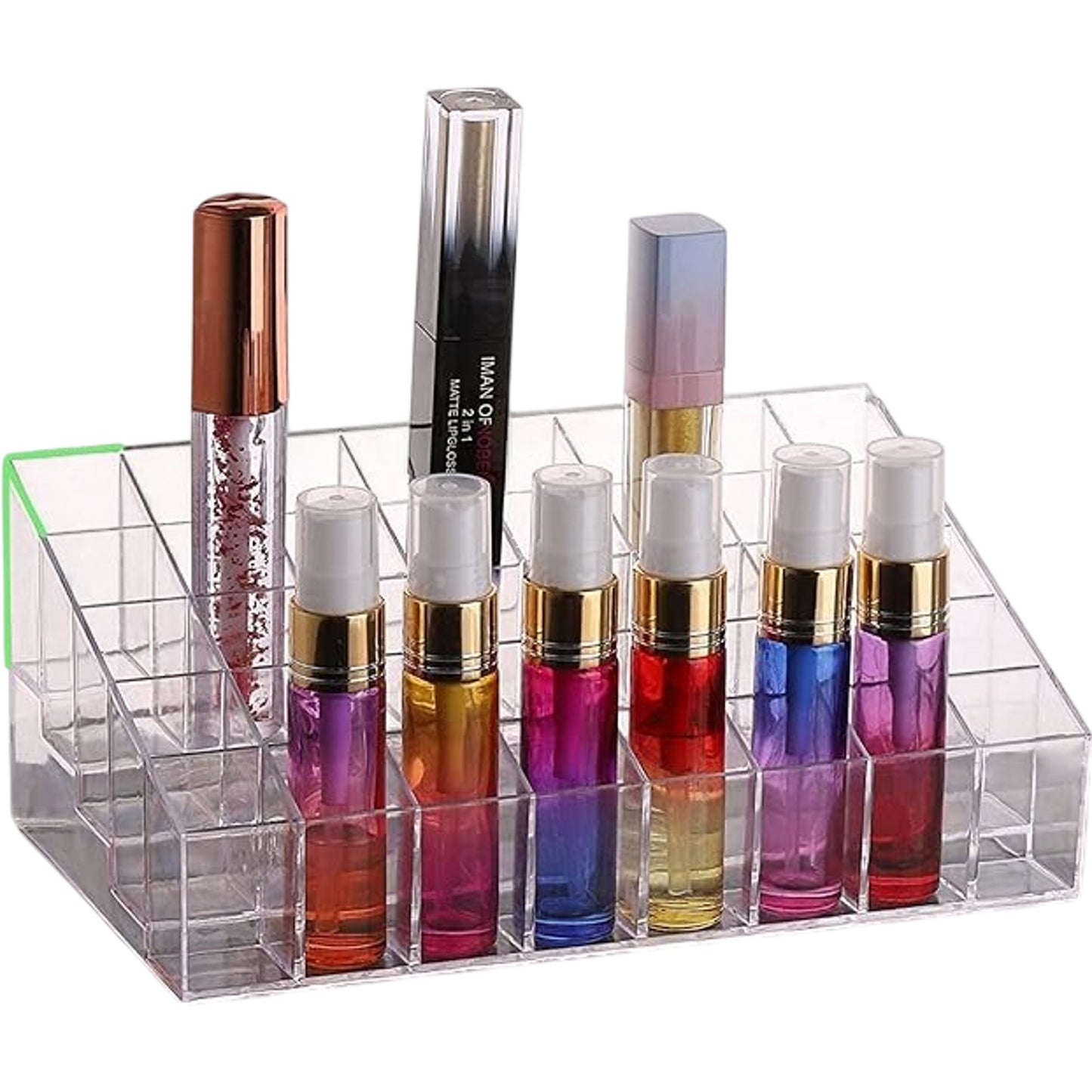 CIKYZE 40 Grids Lipstick Holder Organiser Clear Acrylic Storage Caddy Display