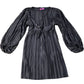 ASOS Design Pleated Dress UK 8 Women's Long Sleeve Brown Polyester