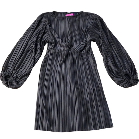 ASOS Design Pleated Dress UK 8 Women's Long Sleeve Brown Polyester