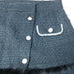 River Island Chic Black Skirt UK Size 16 Women's Faux Fur Trimmed Stylish Design