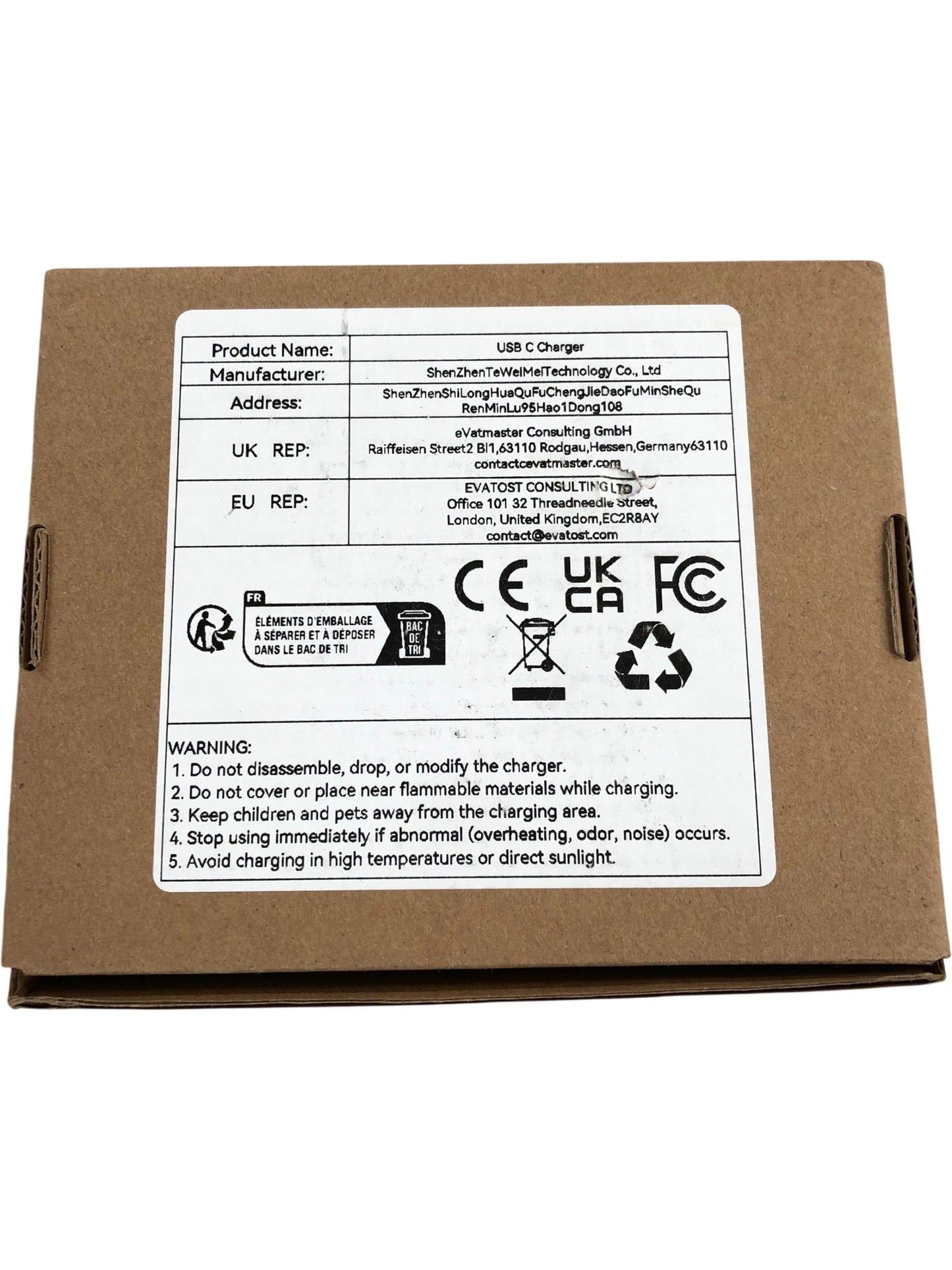 45W Type C Charger Fast Charging Black 2PCS USB Adapter Power Supply