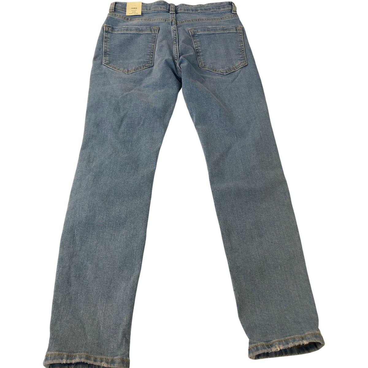 River Island Distressed Skinny Jeans Size 8 Years Light Blue Ripped Denim
