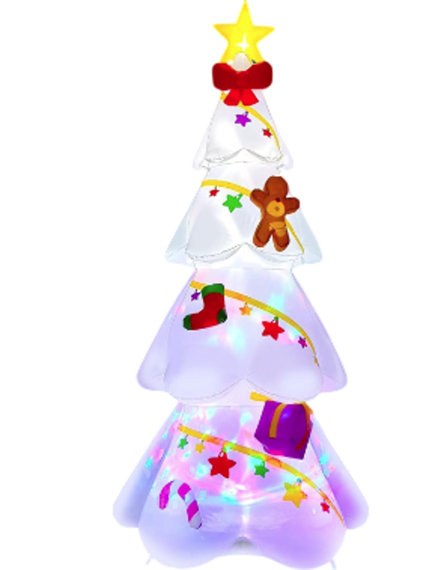 FBANKU 9FT Inflatable Christmas Tree Holiday Decoration New Inflatable Light Up