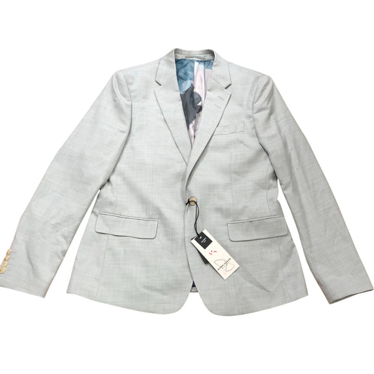 River Island Skinny Fit Suit Jacket 42R Pale Green Men's Tailored Blazer