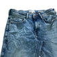 River Island Spray On Jeans W30 L32 Men's Blue Distressed Denim Trousers