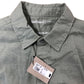 RIVER ISLAND Casual Shirt Size S Men's Short Sleeve Linen Blend Green