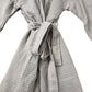 Grey Waffle Robe Organic Cotton Blend Size S