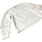 White Sweatshirt Women's Lace Detail Long Sleeve Casual Small