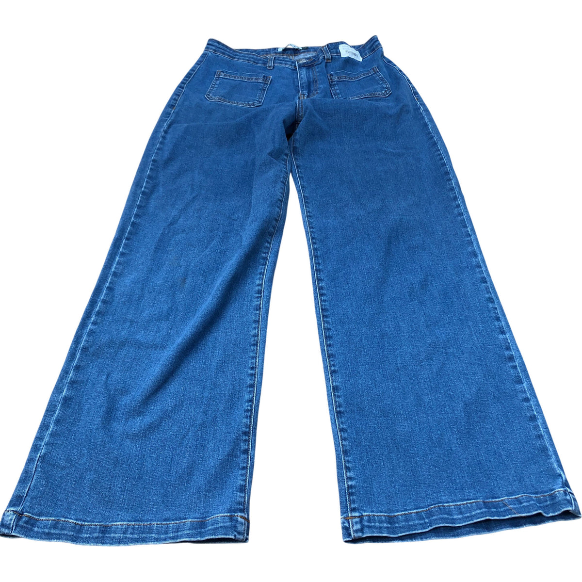 Baukjen Wide Leg Jeans Women's Size 12 Organic Cotton Blue Casual Wear