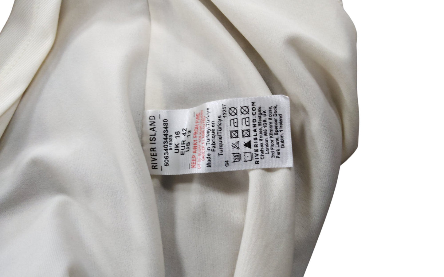 River Island Women's UK 16 Animal Print Long Sleeve Blouse