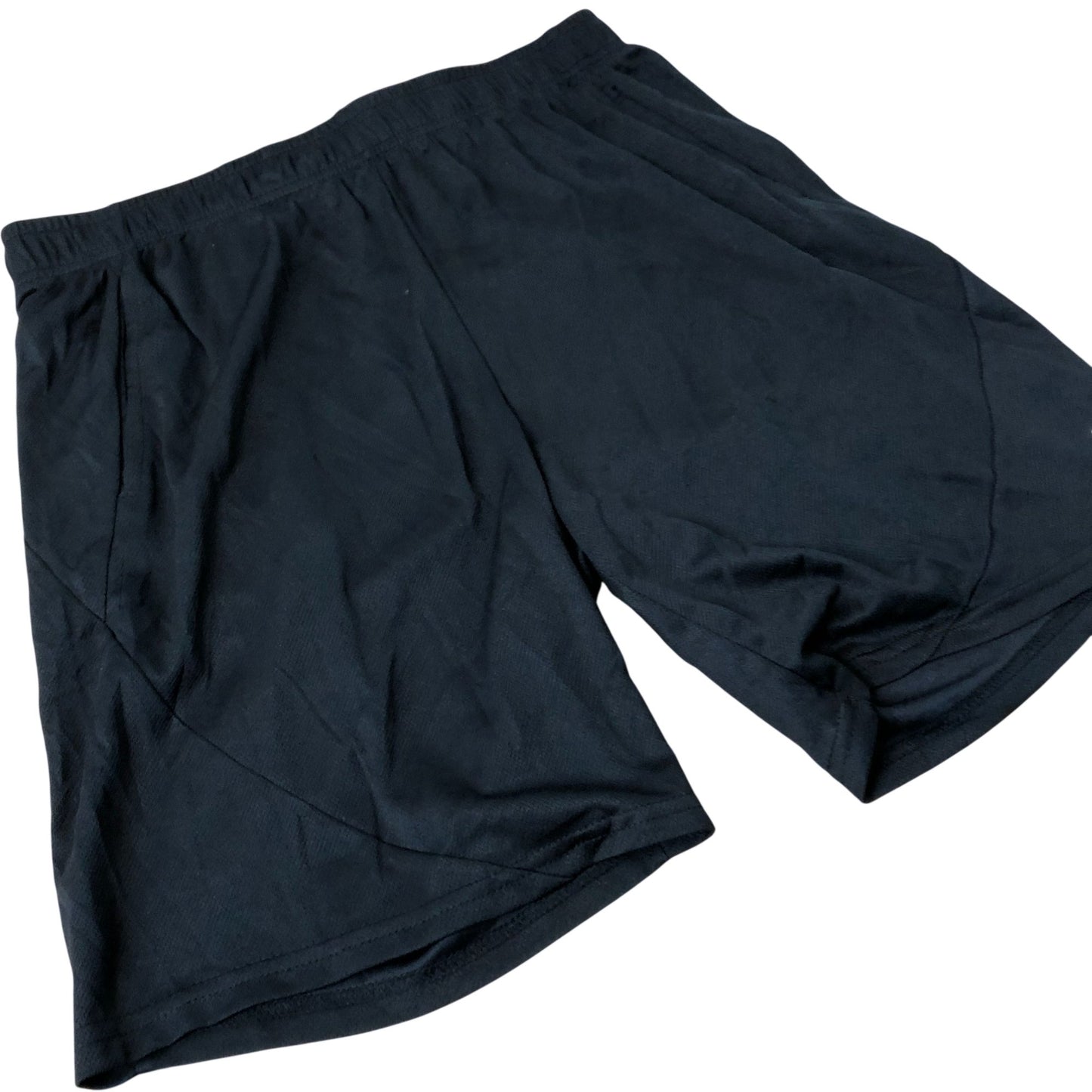 Black Work Out Shorts Lightweight Polyester Men's Large
