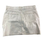 River Island Women’s Khaki Denim Mini Skirt Size 12 Shiny Summer Style