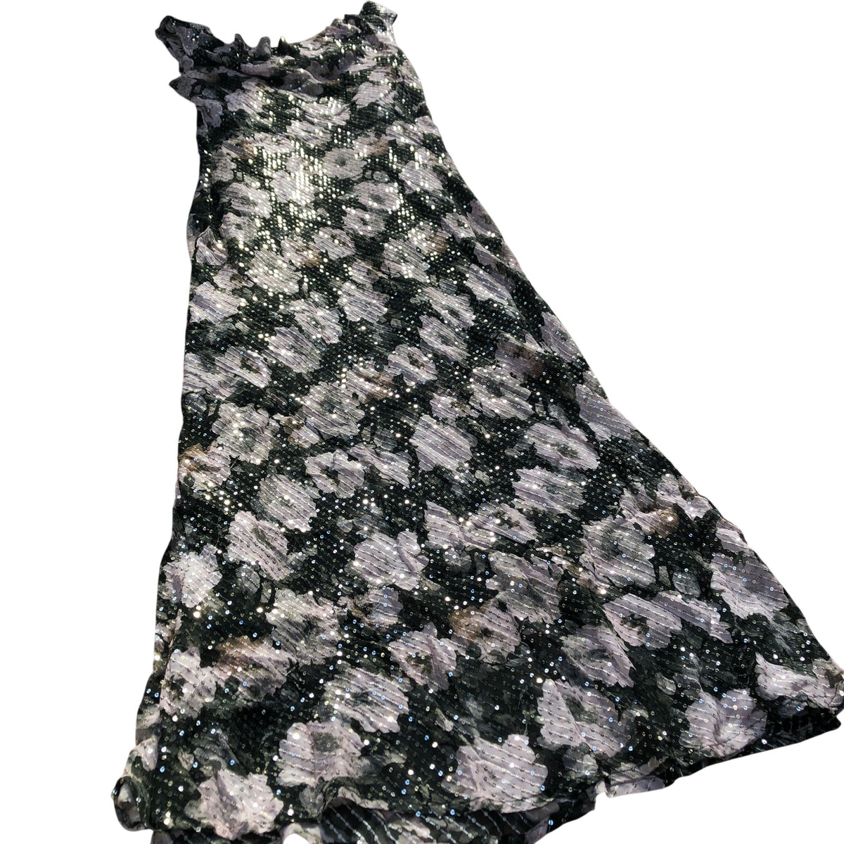 River Island Floral Sequin Dress Women's Sleeveless Evening Wear
