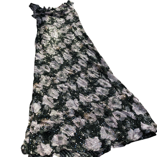 River Island Floral Sequin Dress Women's Sleeveless Evening Wear