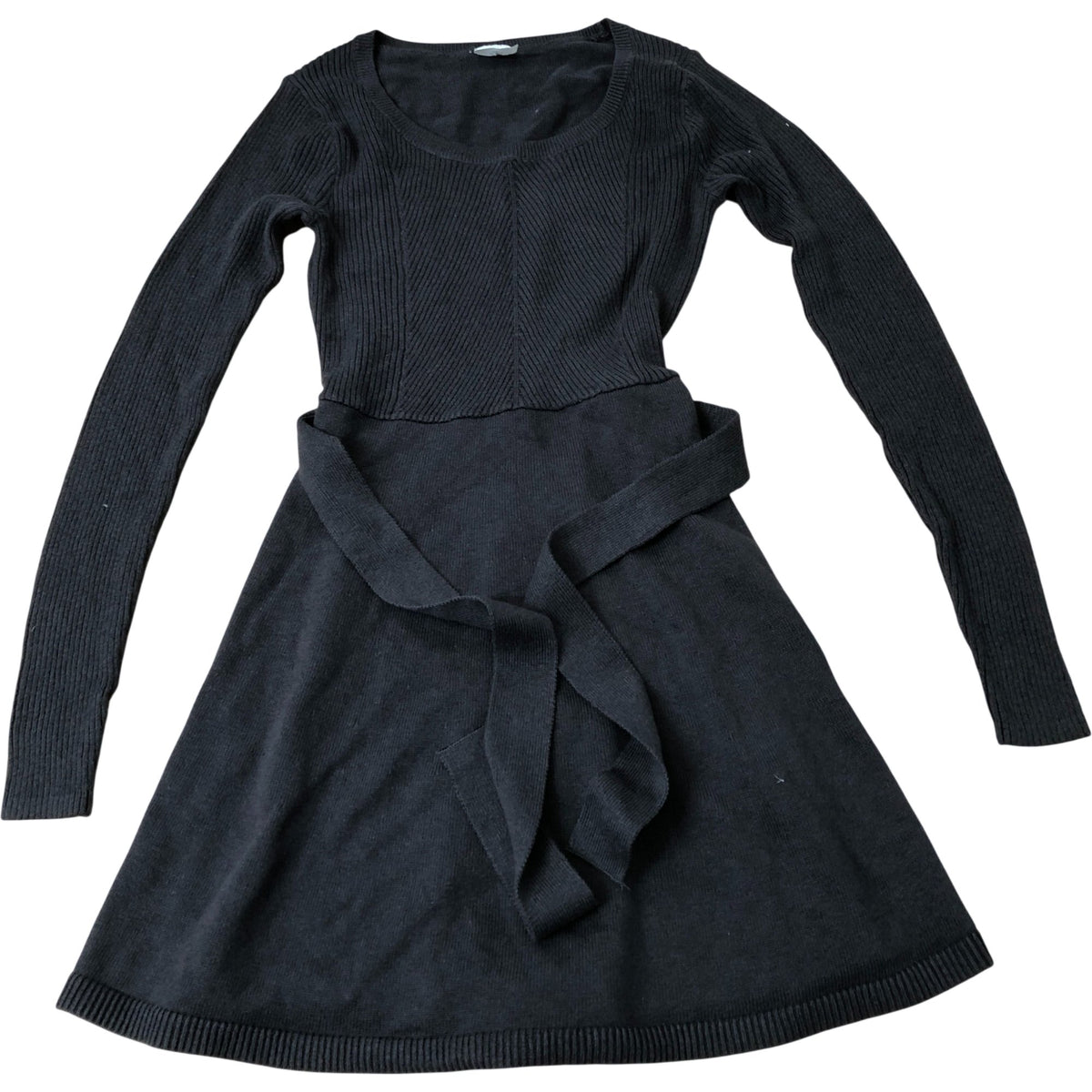 Abercrombie & Fitch Kids Dress Long Sleeve Ribbed Knit Charcoal 11-12 Years