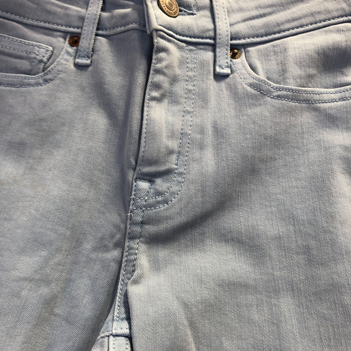 Skinny Jeans UK6 Women's Light Blue Cotton Blend Stretchy Washable