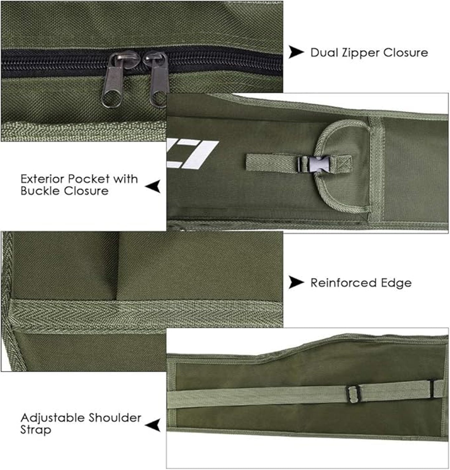 KOSINGNA 1.2M Fishing Bag Folding Fishing Rod Reel Bag