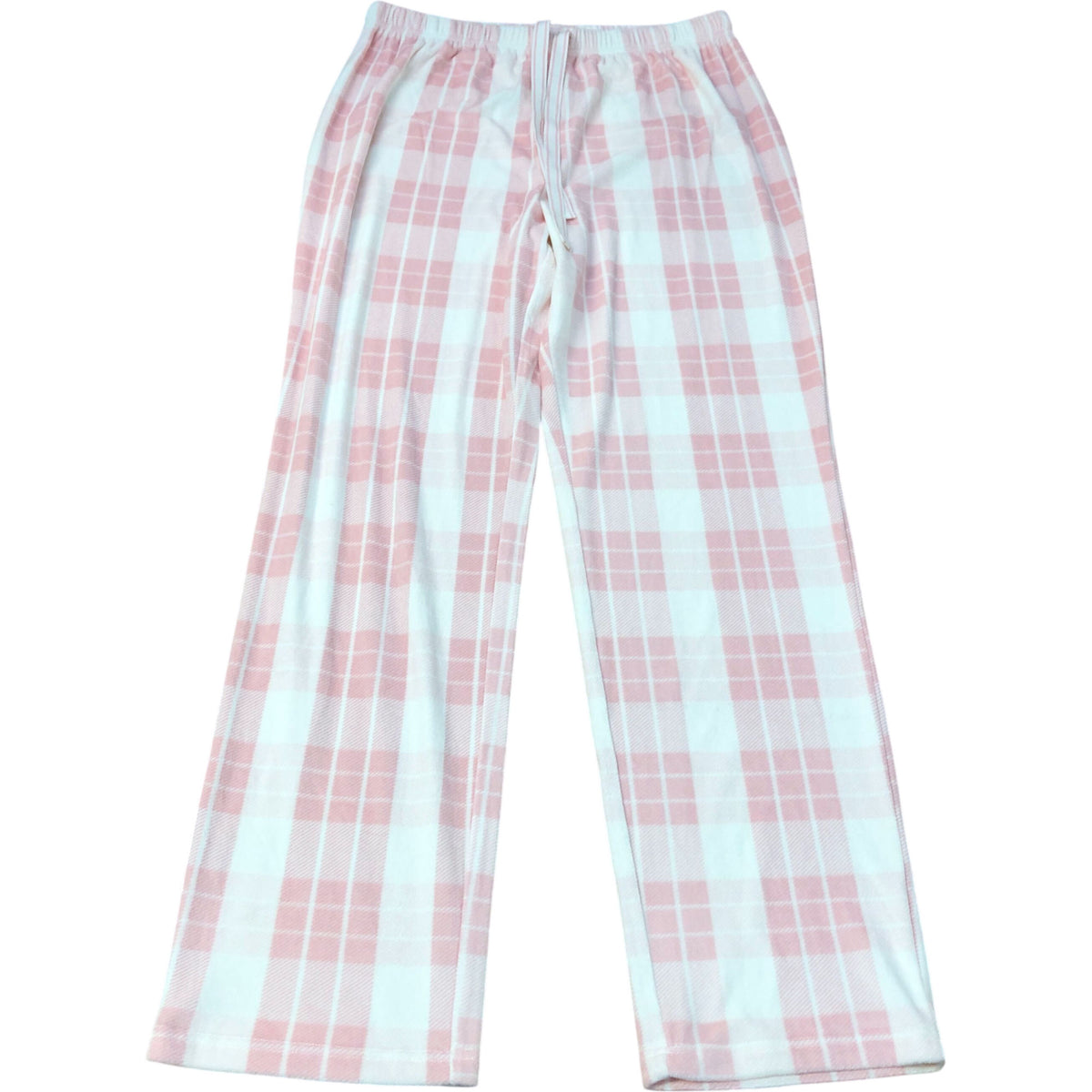 Enfasis Pink Plaid Lounge PJ Fleece Bottom Size S