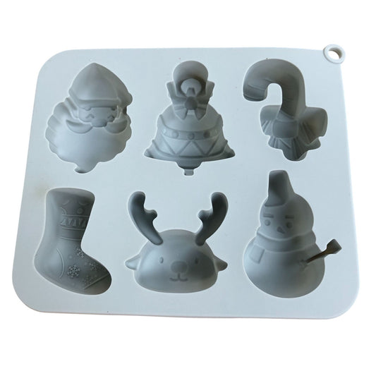 Silicone Christmas Craft Moulds Set of 2 Resin Moulds for Baking Candy Making