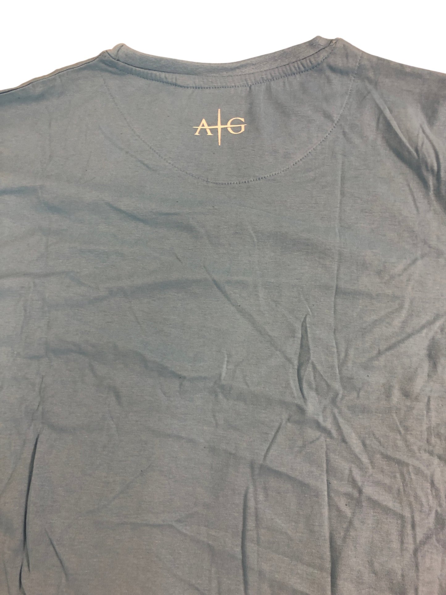 AVANT-GARDE PARIS Small Men's T-Shirt Cotton Graphic Print Blue Short Sleeve Tee