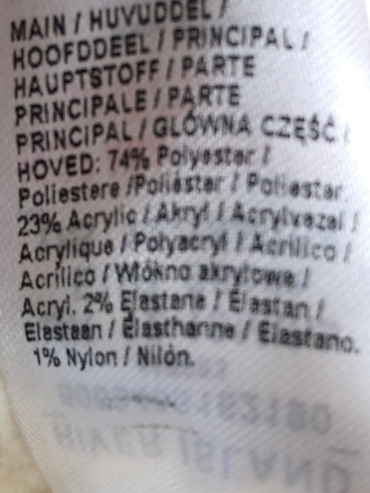 River Island Mini Girls Knitted Skirt 12-18 Months White With Sequin Detail