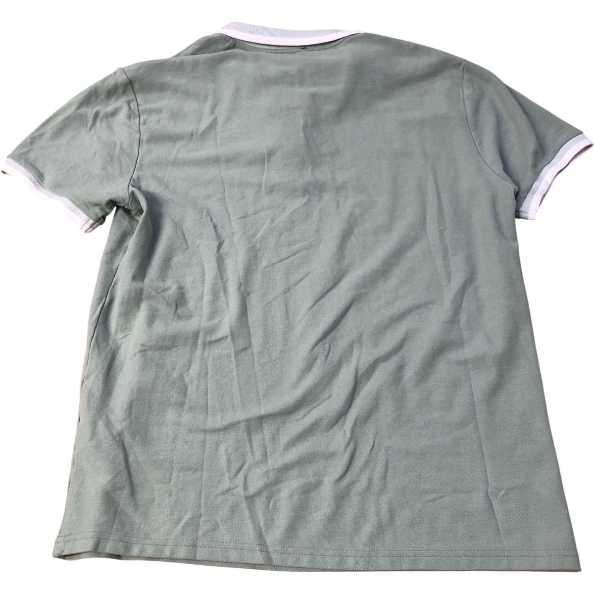 Threadbare Polo Shirt Regular Fit Khaki Zip Neck Size L