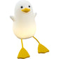 Cute Duck Night Light Baby Soother Soft Silicone Dimmable Rechargeable