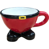 Dr Seuss Santa Mug Red Ceramic Cup Christmas Style Black Boots