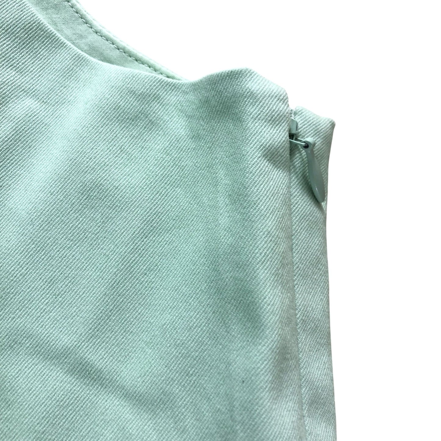 Mint Green Structured Sleeveless Mini Dress Size 18