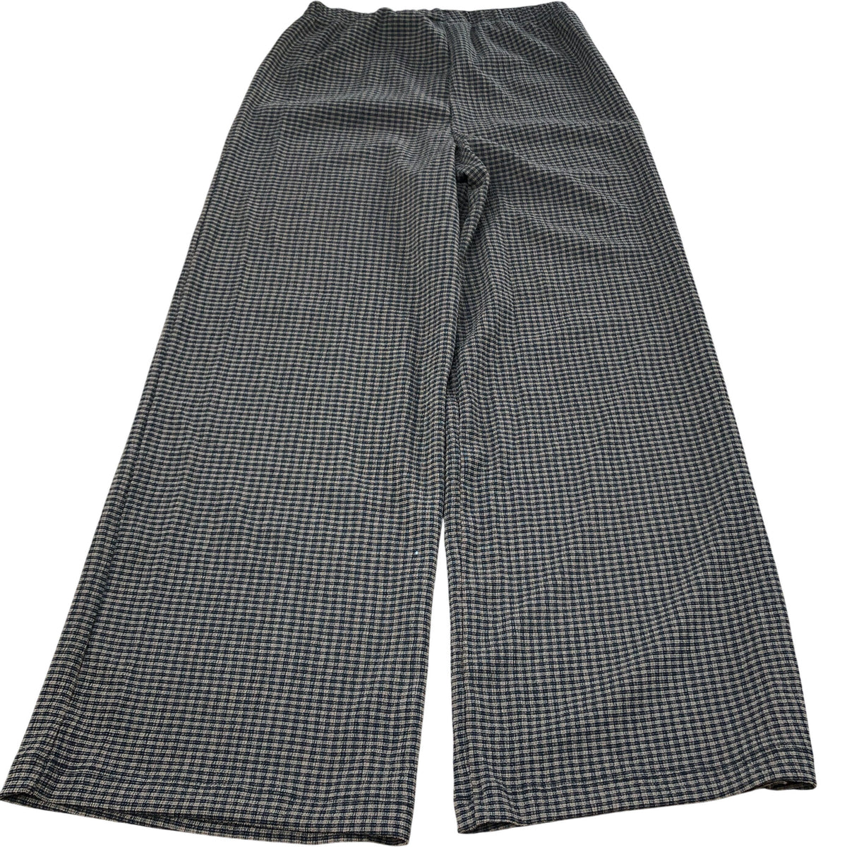 River Island Wide Leg Trousers UK12 Women's Check Print Stretchy Comfortable Fit