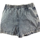 River Island Denim Shorts 9 to 10 Years Girls Fruit Embroidered Blue Cotton
