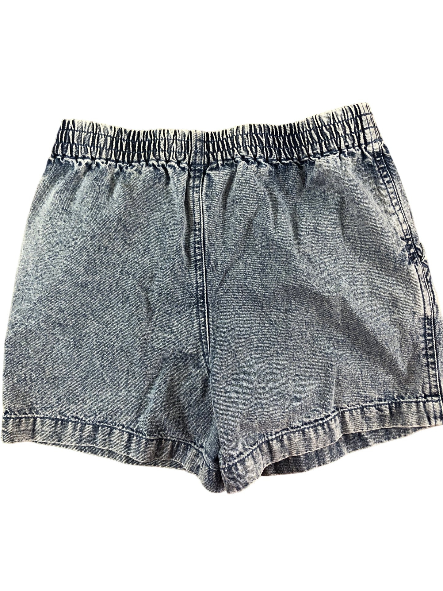 River Island Denim Shorts 9 to 10 Years Girls Fruit Embroidered Blue Cotton