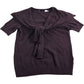 Branded Purple Scarf Detail Knitted Top - Size 8-10