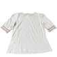 Boden White Puff Sleeve Top Women's Rainbow Trim UK10