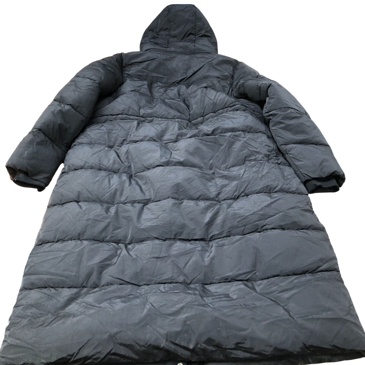 Puffer Jacket UK20 Women's Long Black Hooded Lightweight Outerwear