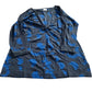 Women's Floral Print Dress Black Blue Long Sleeve Size 14