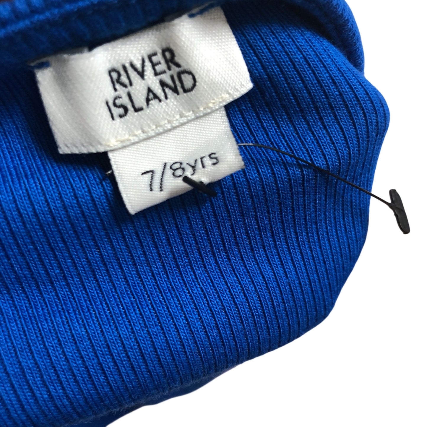 River Island Blue Sleeveless Leotard 7-8 Years Girls Fashion Top