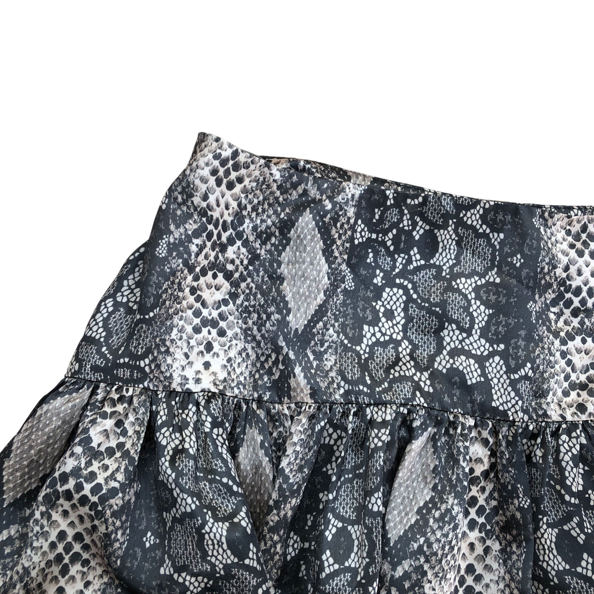 River Island Snakeskin Print Bubble Skirt