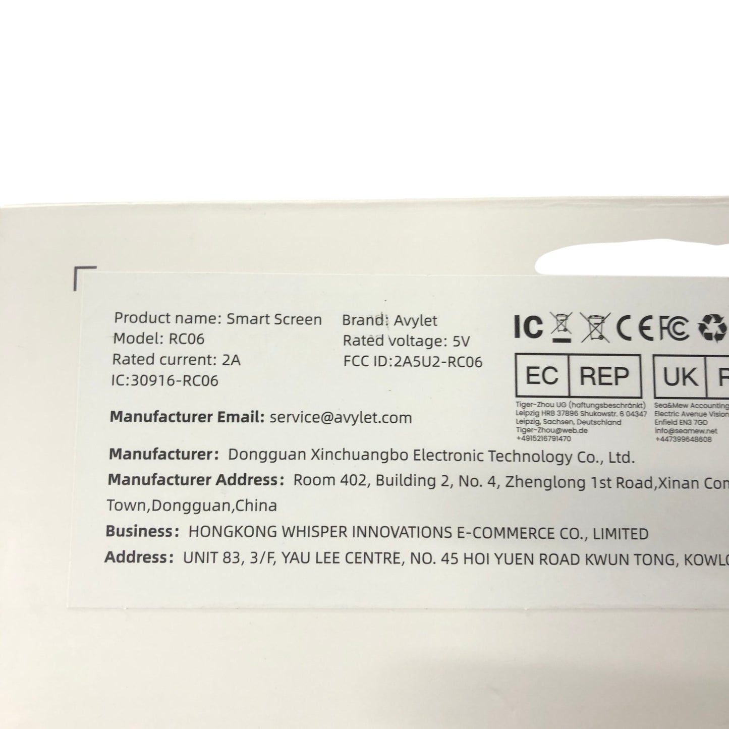 AVYLET Smart Screen RC06 926 Inch Touchscreen Vehicle Entertainment System