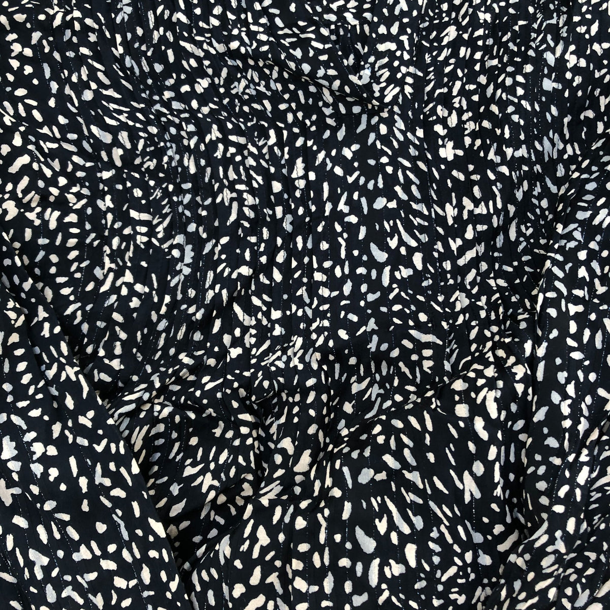 Tunic Dress UK14 Women's Black Patterned Viscose Detachable Lining