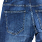 Avant Garde Slim Fit Jeans 32W 32L Men's Dark Wash Cotton Denim Trousers