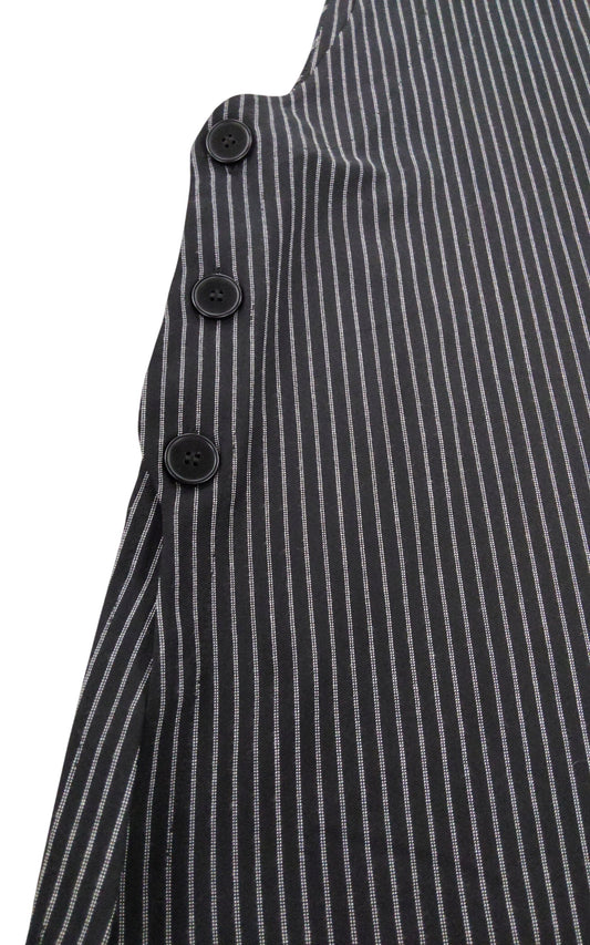 River Island Striped Vest UK18 Women's Sleeveless Top Smart Casual Black