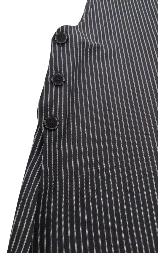 River Island Striped Vest UK18 Women's Sleeveless Top Smart Casual Black