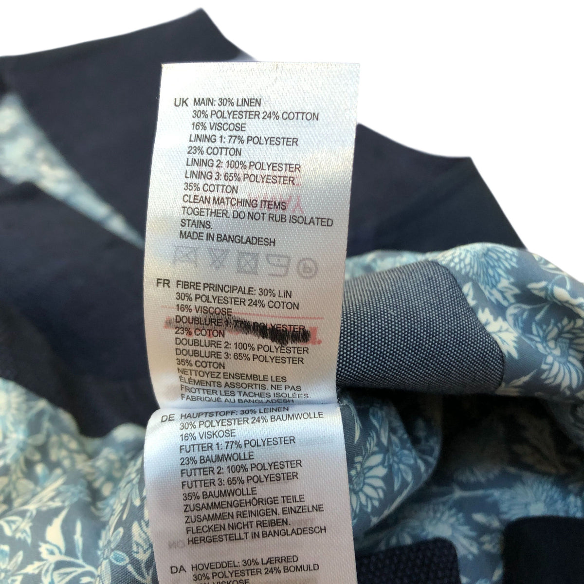 Men's Waistcoat Size Small Stylish Navy Blue Button Up Fashion