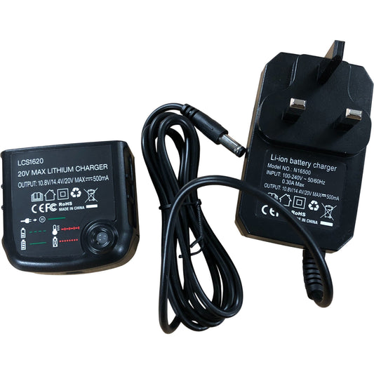 Lithium Battery Charger With Plug And Cable For Black & Decker LCS1620 20V Max