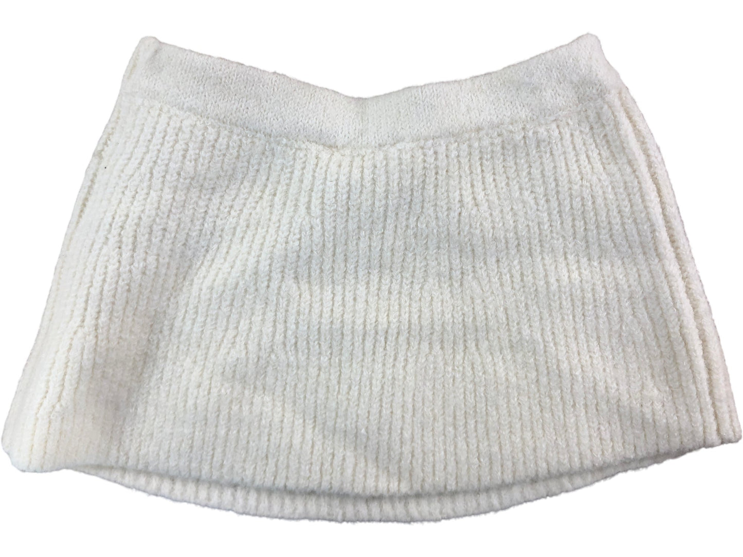 River Island Mini Girls Knitted Skirt 12-18 Months White With Sequin Detail