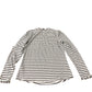 Long Sleeve Striped Top Women's Casual Cotton Blend UK10