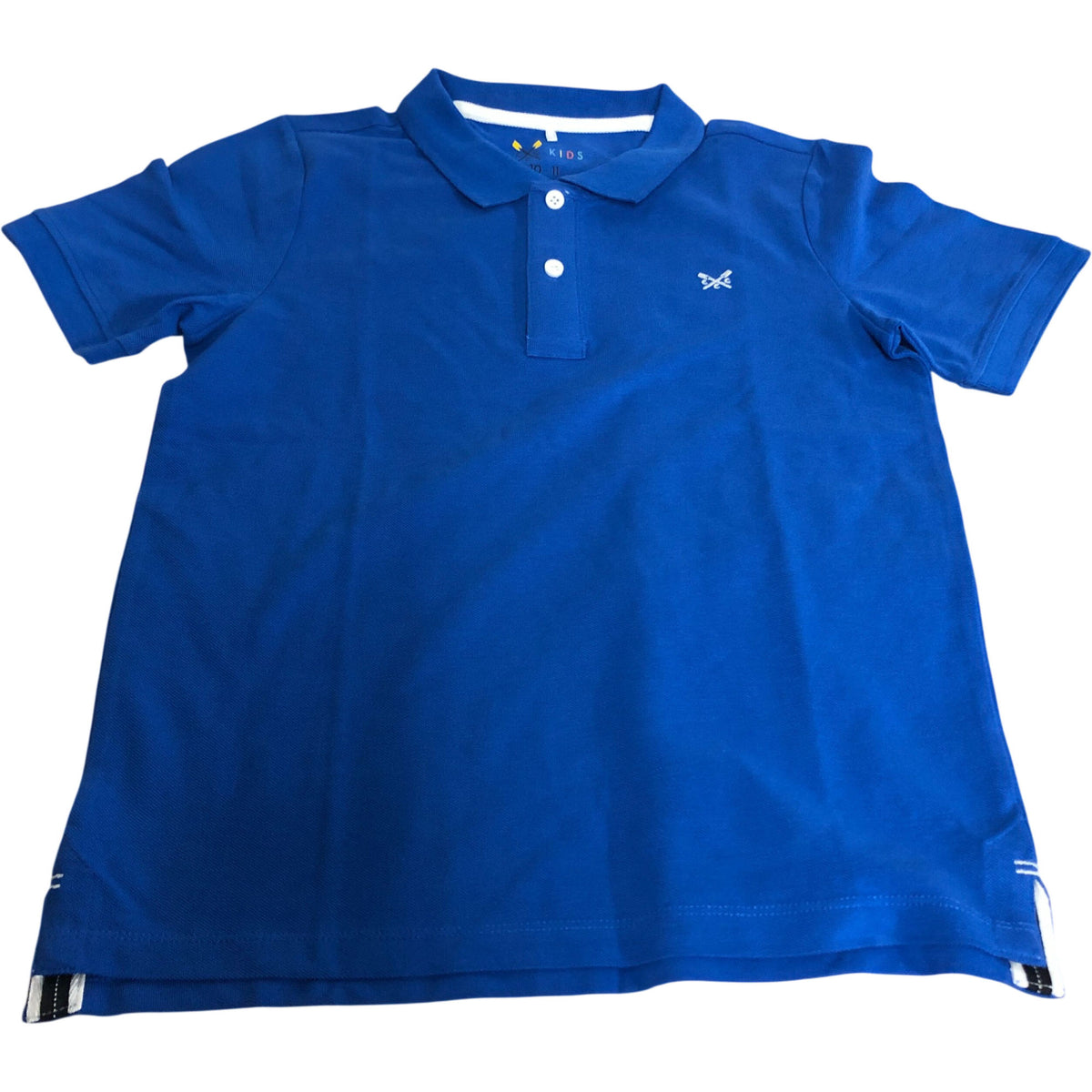 Crew Clothing Blue Kids Polo Shirt Size 10-11 Years Short Sleeve Casual Wear