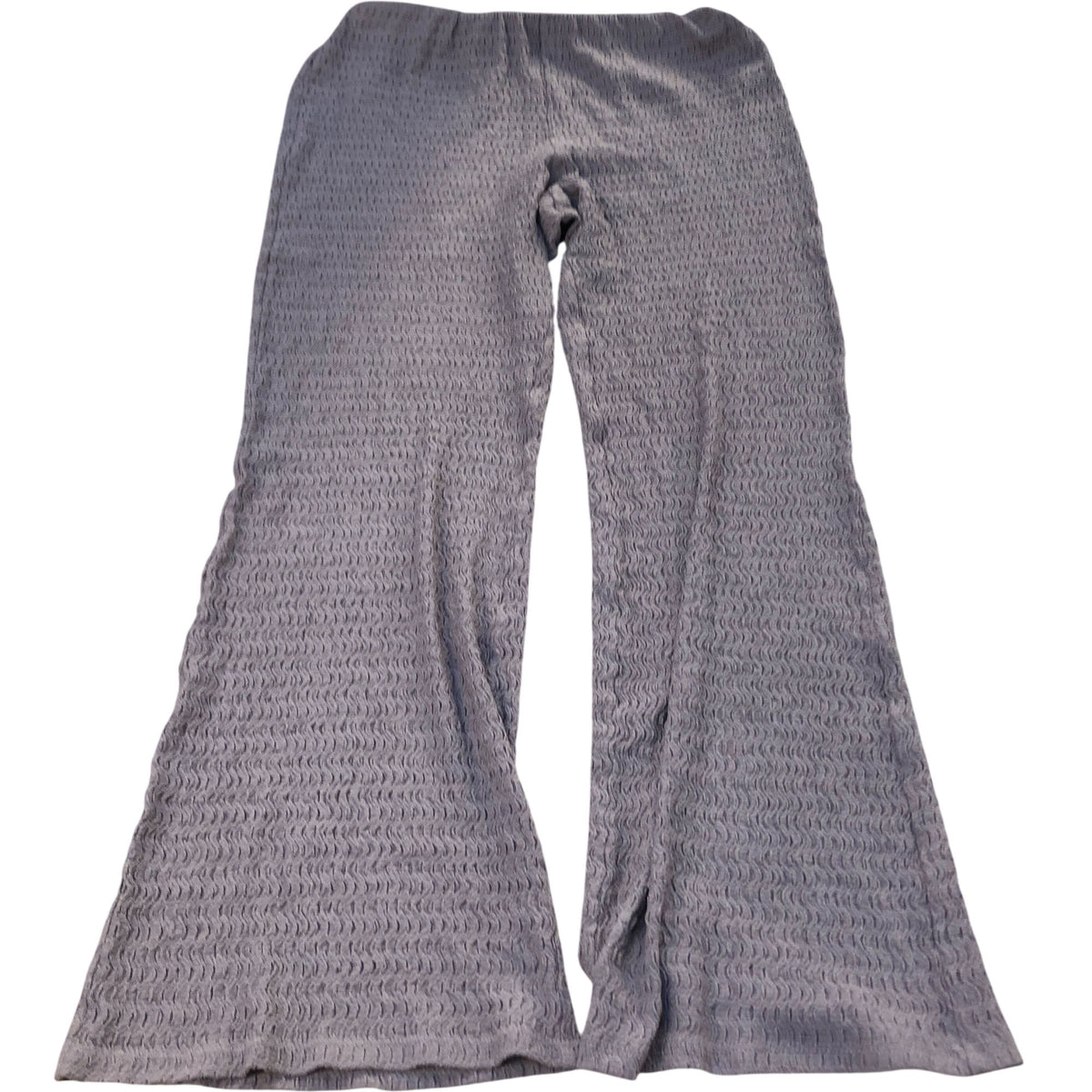 River Island UK12 Women's Brown Textured Lounge Trousers Elasticated Waist