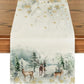 Artoid Mode Watercolour Winter Forest Deer Table Runner 40x140cm